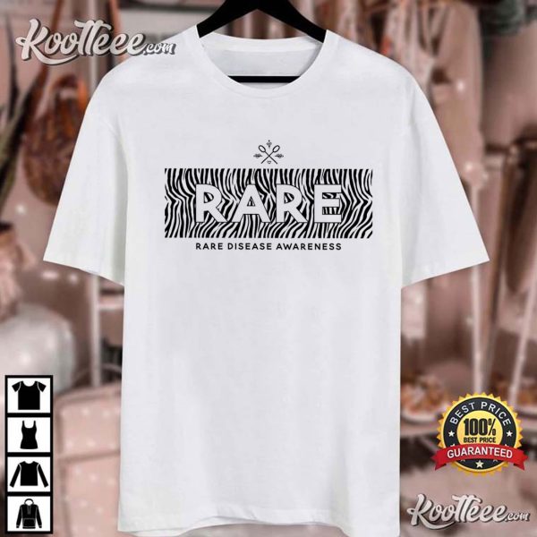 Rare Disease Awareness Medical Zebra Chronic Illness T-Shirt