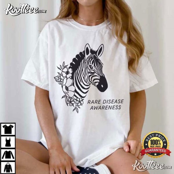 Rare Disease Awareness Medical Zebra Advocate T-Shirt