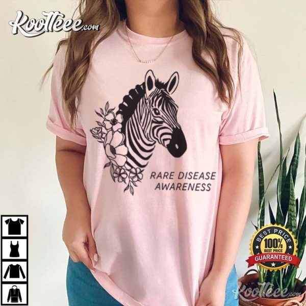 Rare Disease Awareness Medical Zebra Advocate T-Shirt