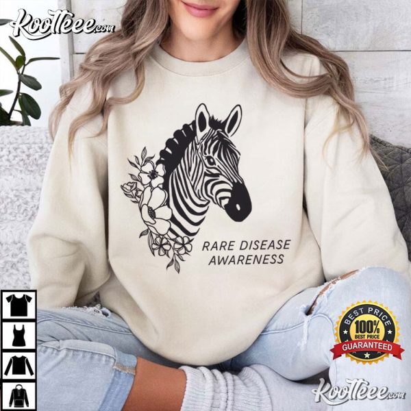 Rare Disease Awareness Medical Zebra Advocate T-Shirt