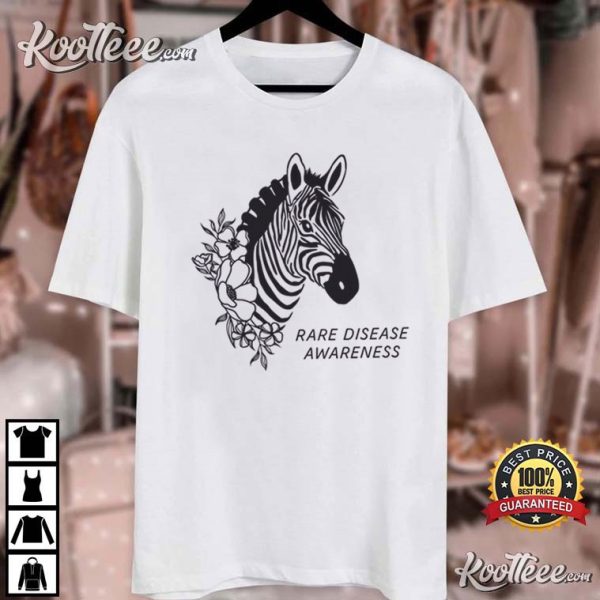 Rare Disease Awareness Medical Zebra Advocate T-Shirt