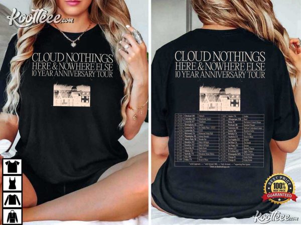 Cloud Nothings Here And Nowhere Else Anniversary Tour 2024 T-Shirt