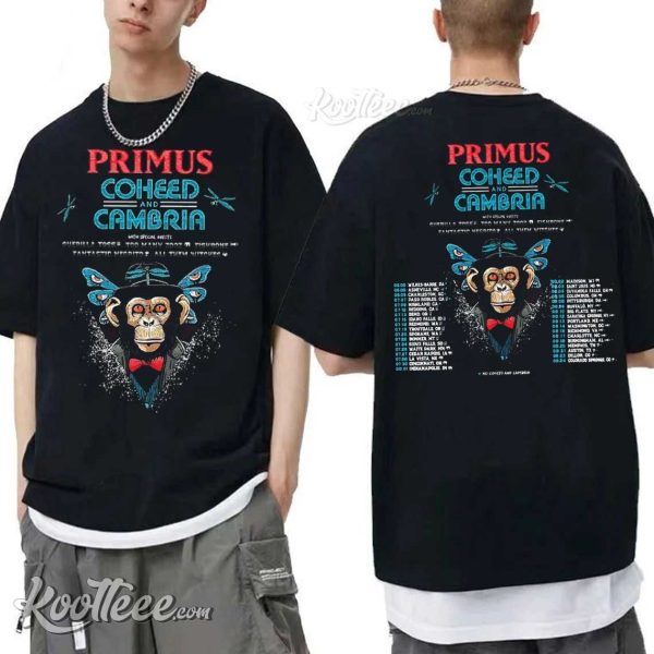 Primus Coheed And Cambria Summer 2024 Us Tour T-Shirt