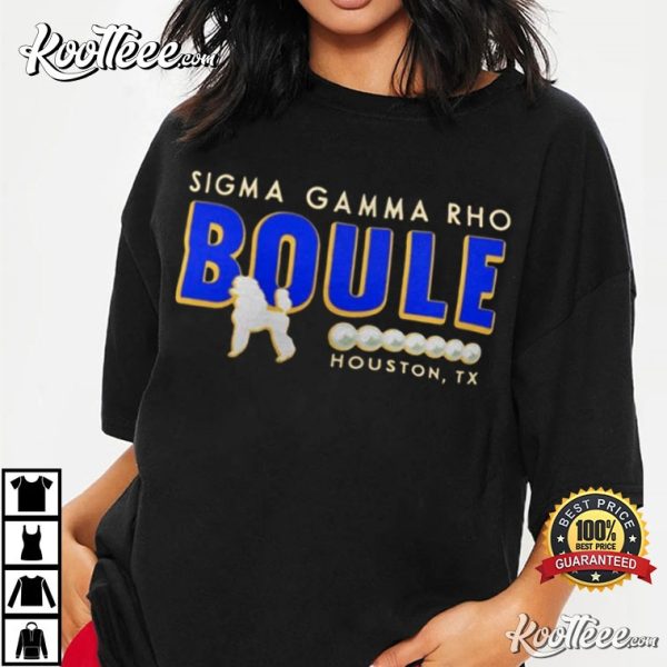 Sigma Gamma Rho Boule With Poodle T-Shirt