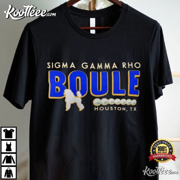 Sigma Gamma Rho Boule With Poodle T-Shirt