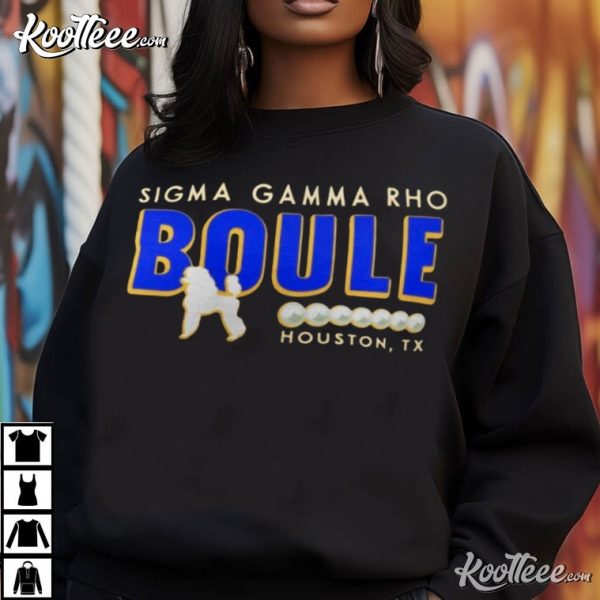 Sigma Gamma Rho Boule With Poodle T-Shirt