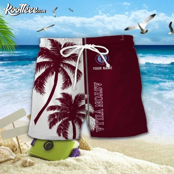 Aston Villa Personalized Summer Hawaiian Shirt And Shorts