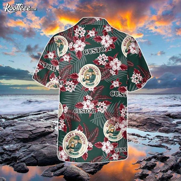 Birra Moretti Flowers Personalized Hawaiian Shirt And Shorts