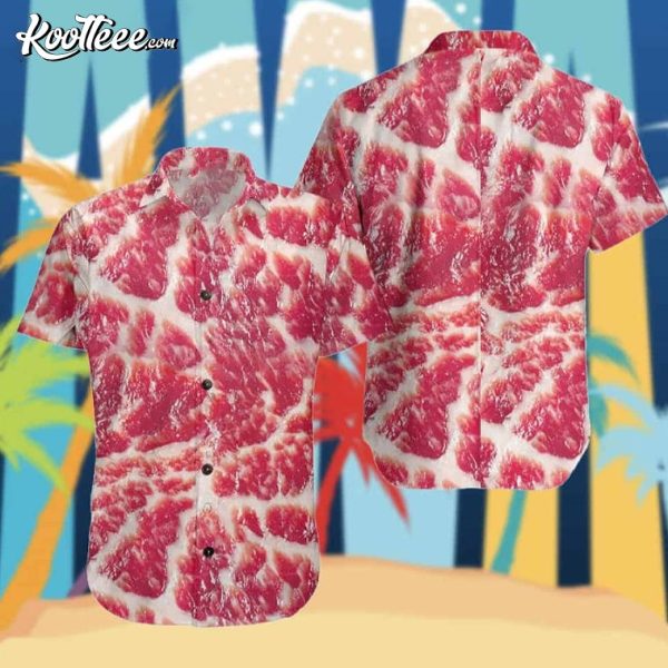 Food Raw Meat Style Funny Hawaiian Shirt