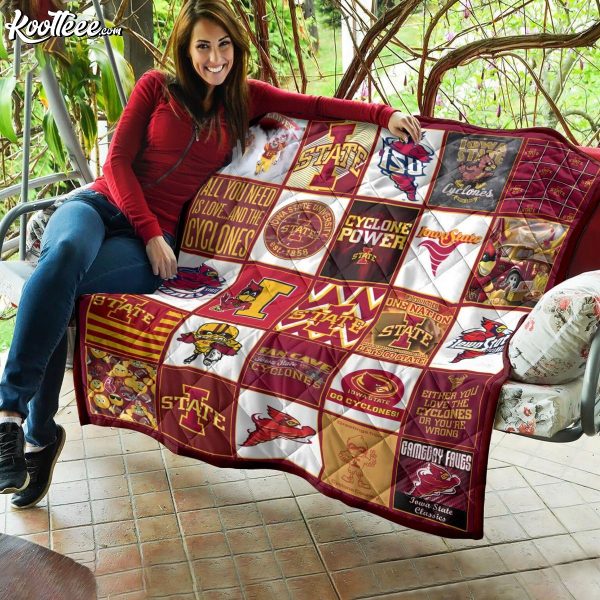 Iowa State Cyclones NCAA Quilt Blanket