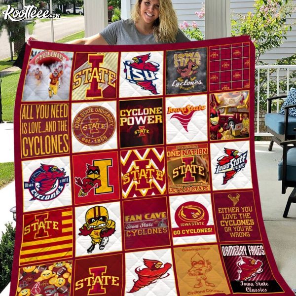 Iowa State Cyclones NCAA Quilt Blanket