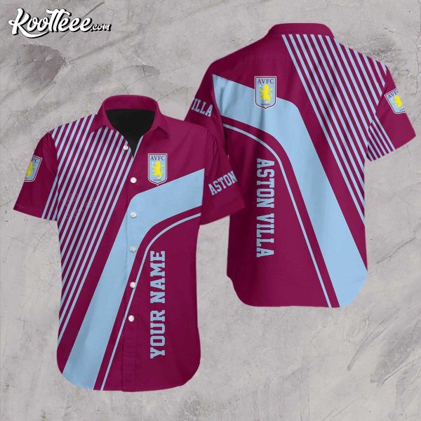 Premier League Aston Villa Customized Hawaiian Shirt