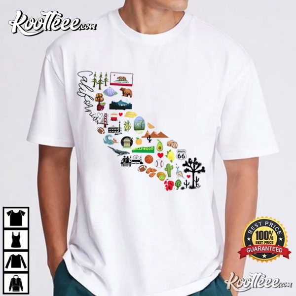 California Favorite Home State Gift T-Shirt