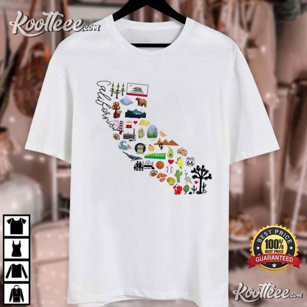 California Favorite Home State Gift T-Shirt