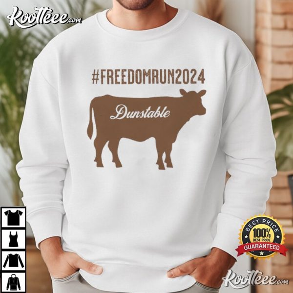 Dunstable Cow Freedom Run 2024 Massachusetts T-Shirt