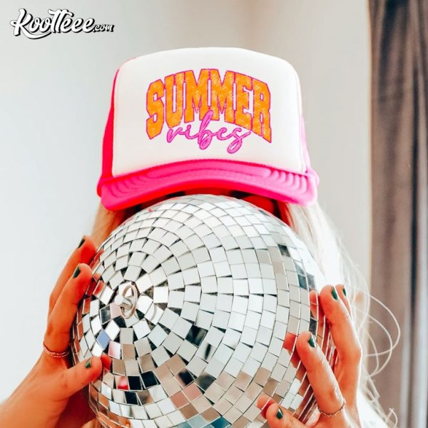 Summer Vibes Trendy Girl Trucker Cap