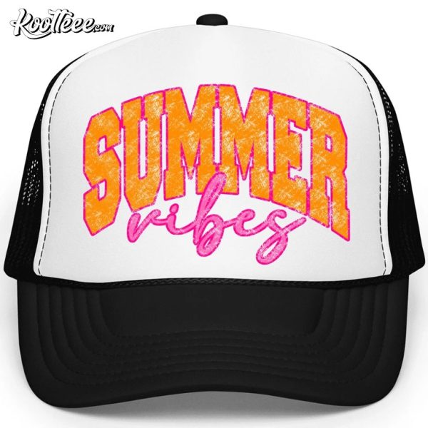 Summer Vibes Trendy Girl Trucker Cap