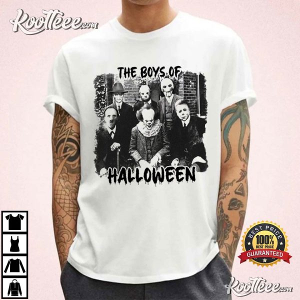 Horror Movie Characters The Boys Of Halloween T-Shirt