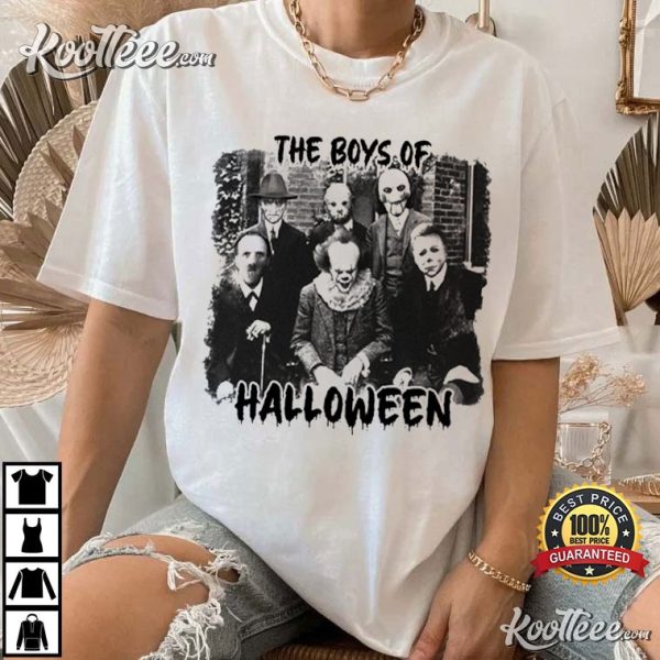 Horror Movie Characters The Boys Of Halloween T-Shirt