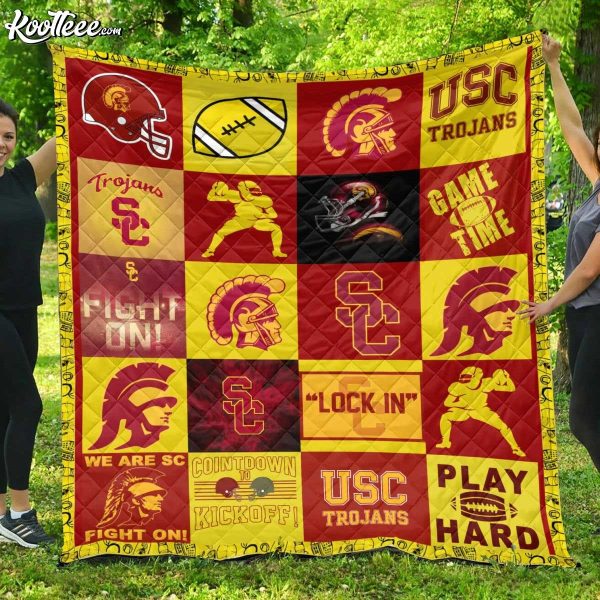 USC Trojans NCAA Quilt Blanket