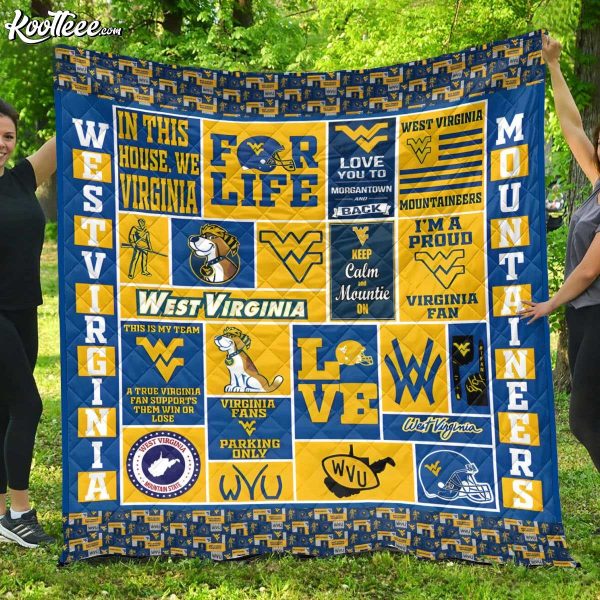 West Virginia Mountaineers NCAA Quilt Blanket