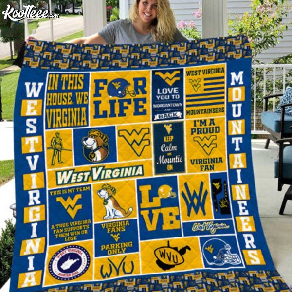 West Virginia Mountaineers NCAA Quilt Blanket