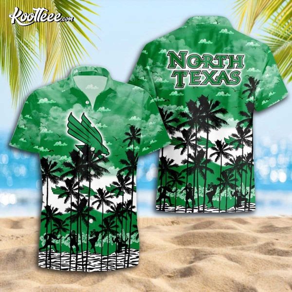 North Texas Mean Green Hawaiian Shirt