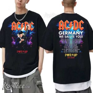 ACDC PWR Up EU 2024 Tour Germany We Salute You T-Shirt