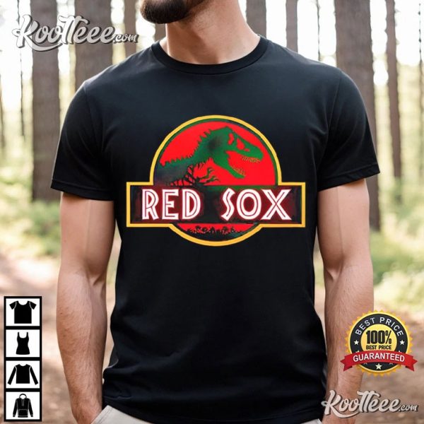 Boston Red Sox Jurassic Park T-Shirt