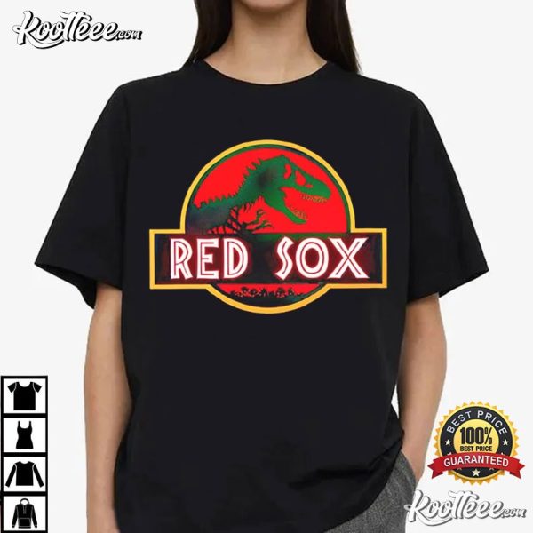 Boston Red Sox Jurassic Park T-Shirt