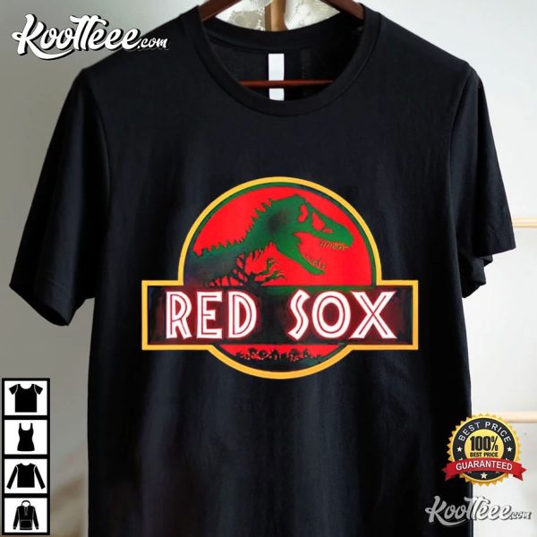 Boston Red Sox Jurassic Park T-Shirt