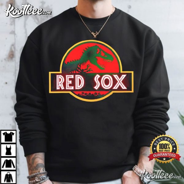 Boston Red Sox Jurassic Park T-Shirt