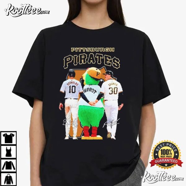 Pittsburgh Pirates Bryan Reynolds Paul Skenes And The Pirate Parrot T-Shirt