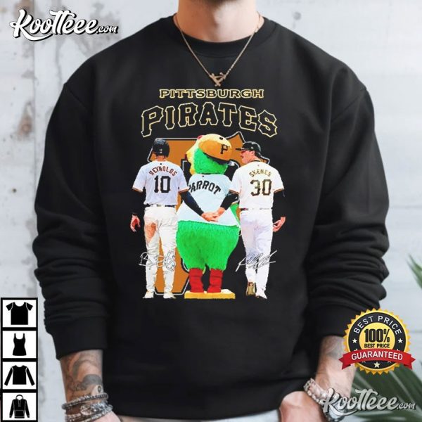 Pittsburgh Pirates Bryan Reynolds Paul Skenes And The Pirate Parrot T-Shirt