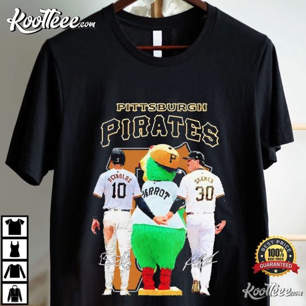 Pittsburgh Pirates Bryan Reynolds Paul Skenes And The Pirate Parrot T-Shirt