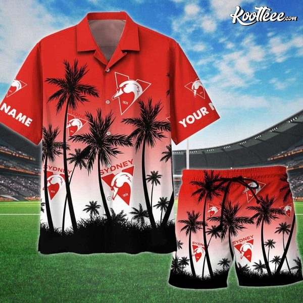 Sydney Swans AFL Personalized Hawaiian Shirt And Shorts