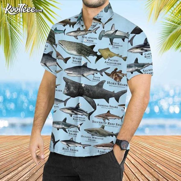 Types Of Sharks Hawaiian Shirt