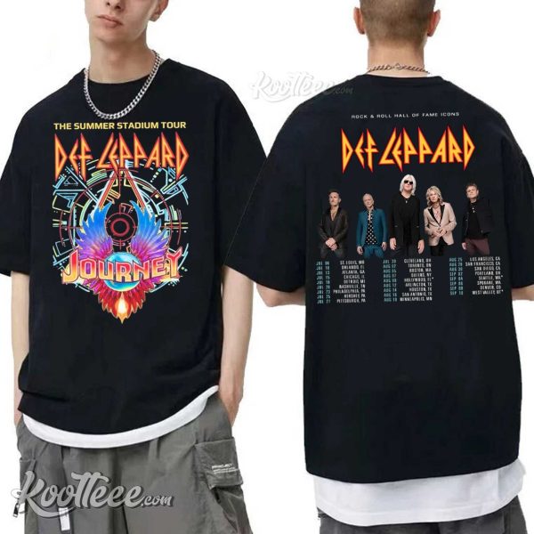 Def Leppard Journey The Summer Stadium Tour 2024 T-Shirt