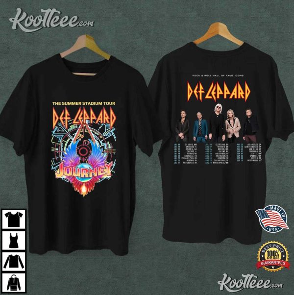 Def Leppard Journey The Summer Stadium Tour 2024 T-Shirt