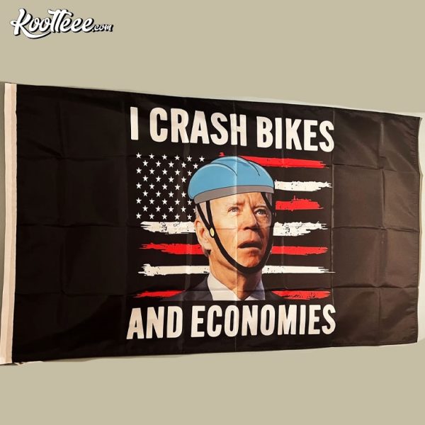 Joe Biden I Crash Bike And Economies USA Flag