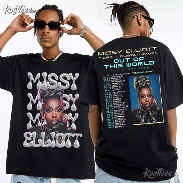 Missy Elliott Out Of This World 2024 Tour Merch T-Shirt