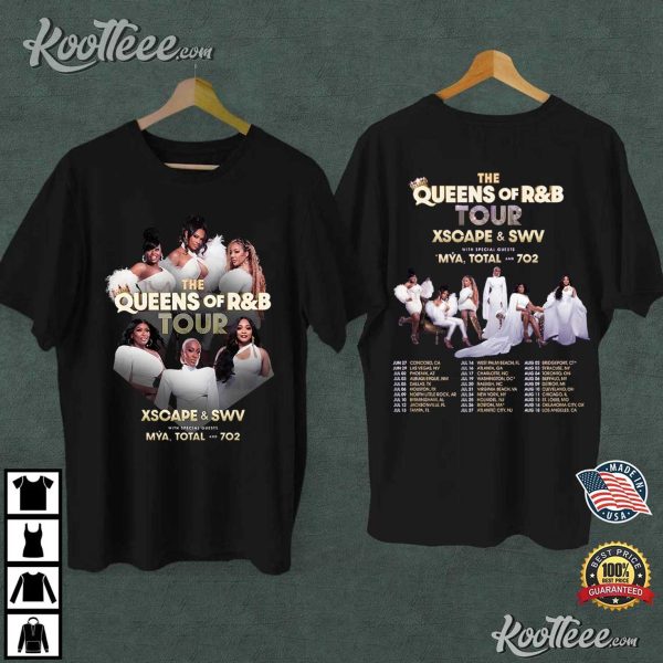 SWV Xscape Queens Of RB Tour 2024 Fan Gift T-Shirt