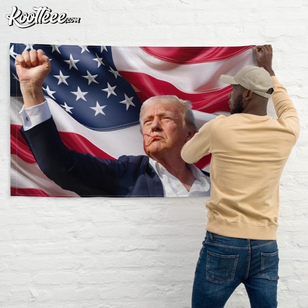 Trump Rally Fight Fight Fight Flag