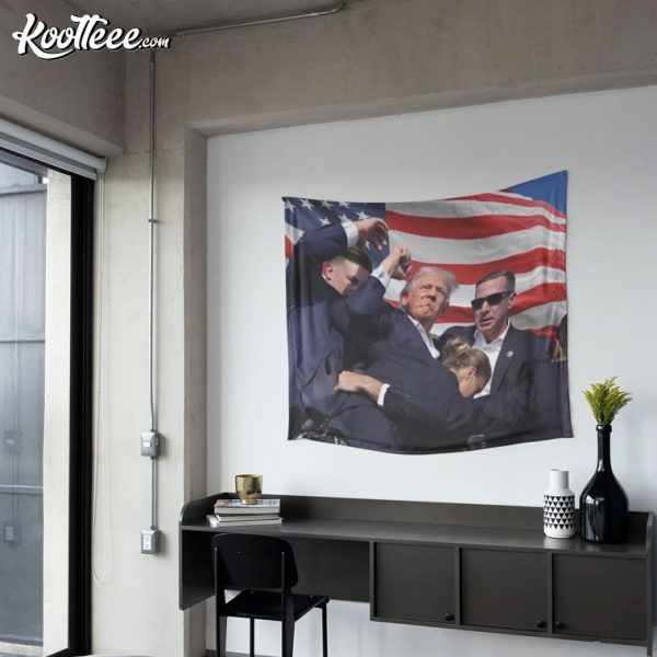 Trump Survives Assassination Trump 2024 Wall Tapestry