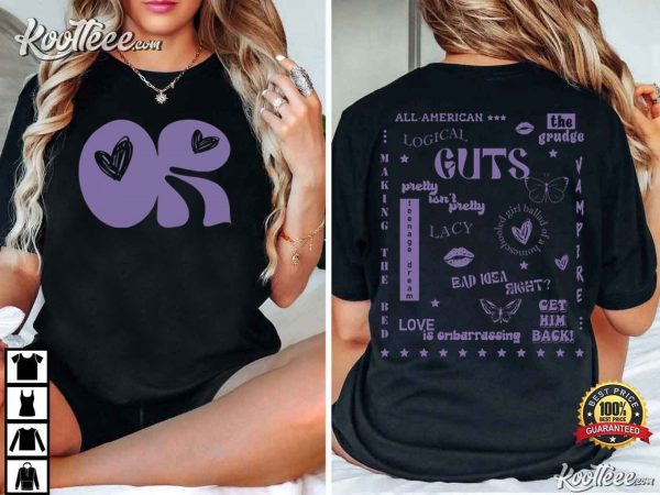 Olivia Rodrigo Guts Album Tour 2024 Gift T-Shirt