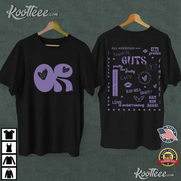 Olivia Rodrigo Guts Album Tour 2024 Gift T-Shirt