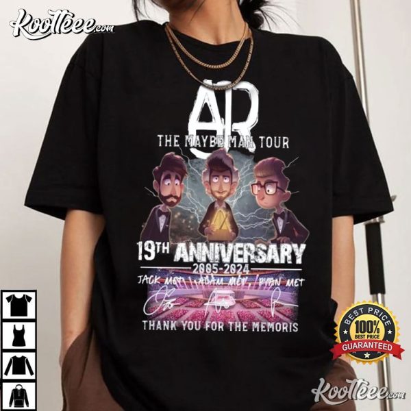 AJR The Maybe Man Tour 19th Anniversary 2024 T-Shirt