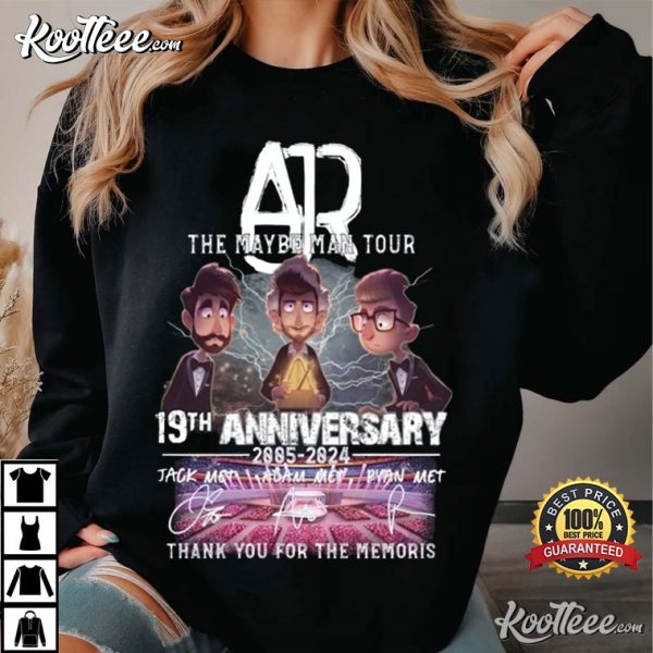 AJR The Maybe Man Tour 19th Anniversary 2024 T-Shirt