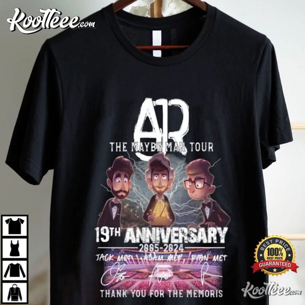 AJR The Maybe Man Tour 19th Anniversary 2024 T-Shirt