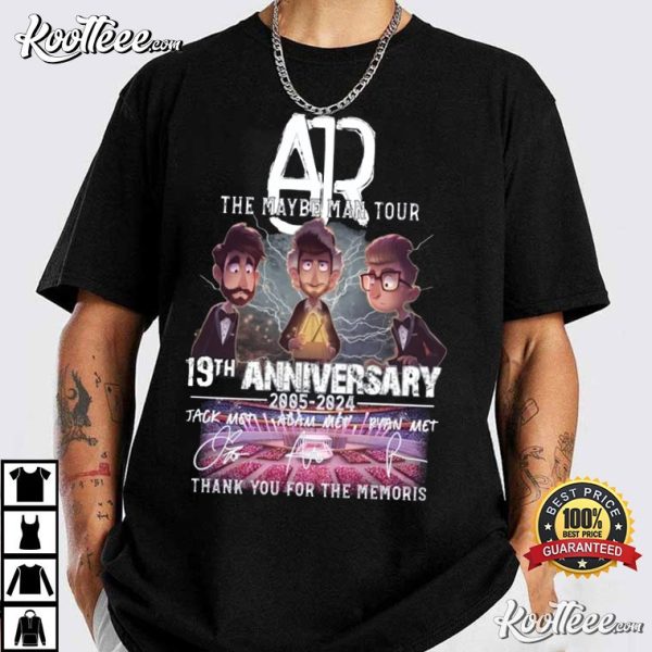 AJR The Maybe Man Tour 19th Anniversary 2024 T-Shirt